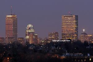 Boston Skyline from Bussey Hill
